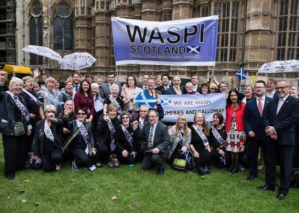 WASPI protest at Westminster