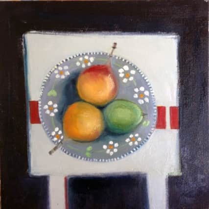 'Turkish plate' by exhibitor Shirley Pinder, last year's winner of the Coldstream Gallery prize.