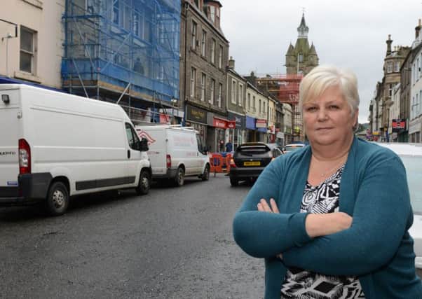 Jackie Blackie is one of the Hawick High Street traders concerned about illegal parking.