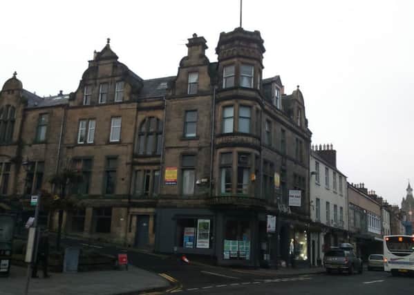 The old Liberal club in Hawick High Street.