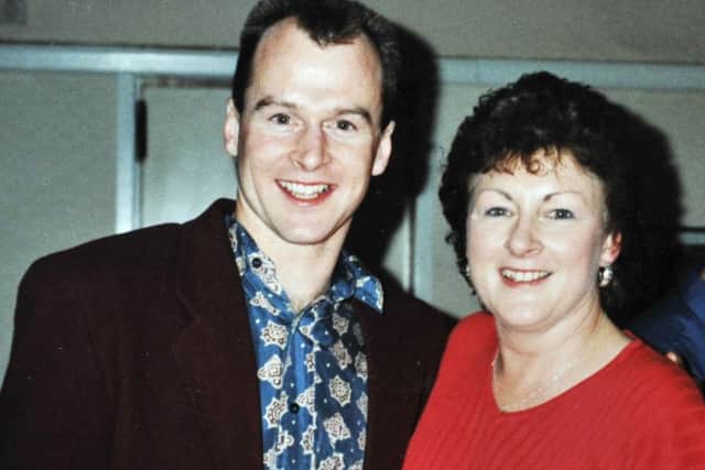 Steve 'Hizzy' Hislop with his mother Margaret.