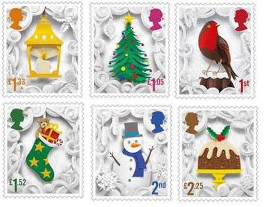 The new set of Christmas stamps