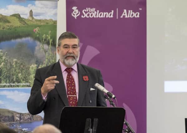 Lord Thurso, Chair of VisitScotland speaking at the VisitScotland Borders Conference.