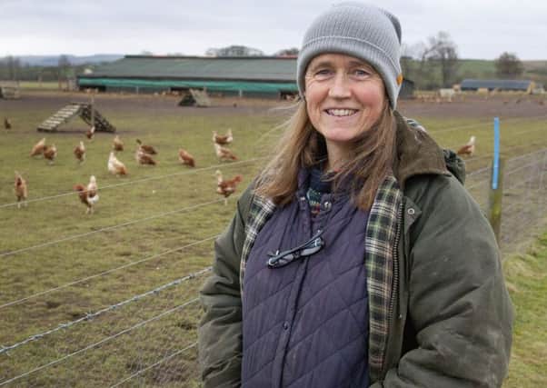 Organic egg producer Anne Rae,  from Ednam.