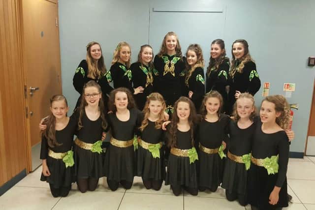 Dancers from the Galashiels-based Ward School of Irish Dance.