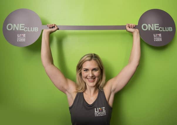 Exercise expert Steph Commons at the Live Borders One Club fitness launch (picture by Phil Wilkinson)