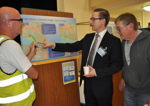 August's exhibition on the proposed Hawick flood protection scheme.