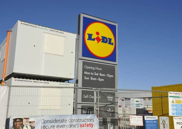 The new Lidl supermarket in Hawick is nearing completion.