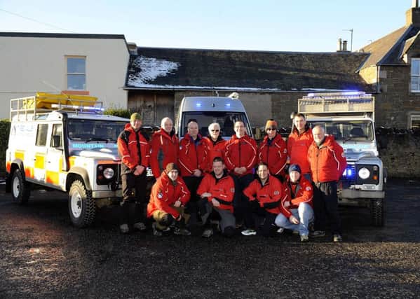 Tweed Valley Mountain Rescue team with their new specialist unit.
