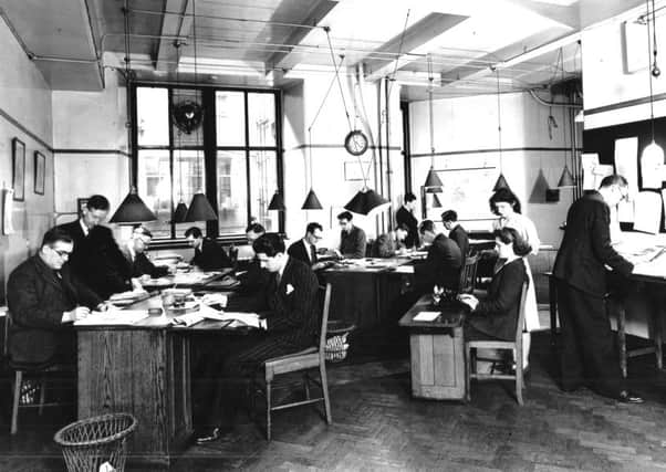 The Scotsman reporters' room, 1948.