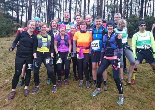 Lauderdale Limpers at the Feel The Burns hill race near Selkirk.