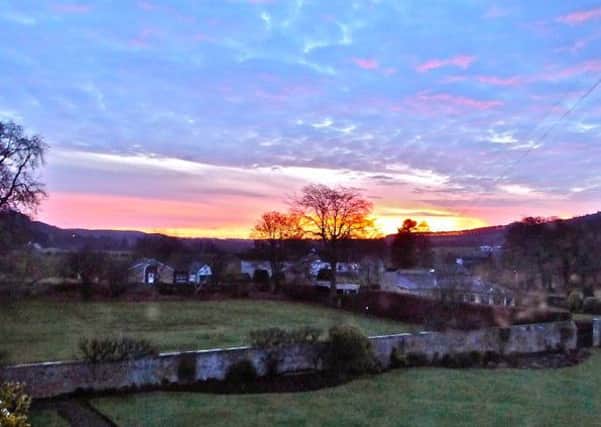 Alistair Buchan took this image of winter sunrise from Gattonside.