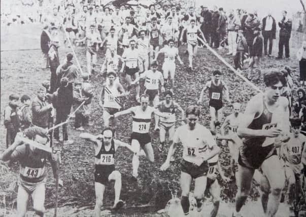 Cross-country championships in Galashiels, 1992.