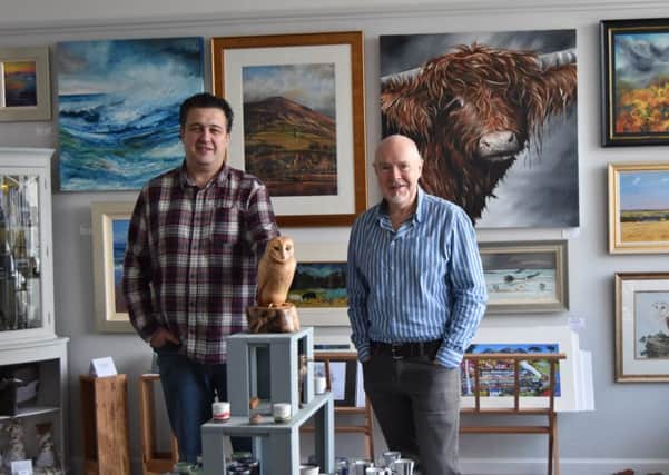 David Wallace (left) and Ian Loudon, owners of The Gallery Melrose.