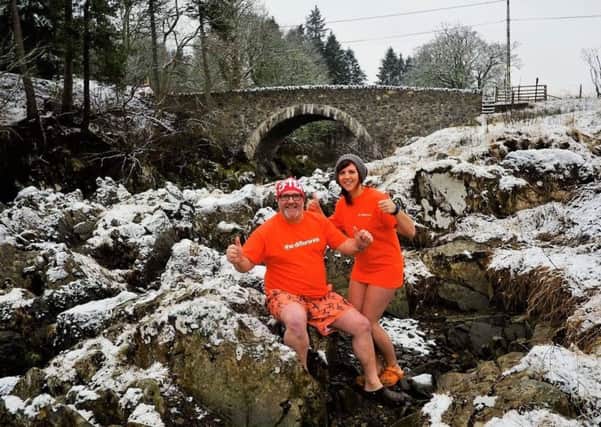 Kenneth Martin and Beverley Adam have been acclimatising in local rivers before they take on the icy challenge in Sweden next month.