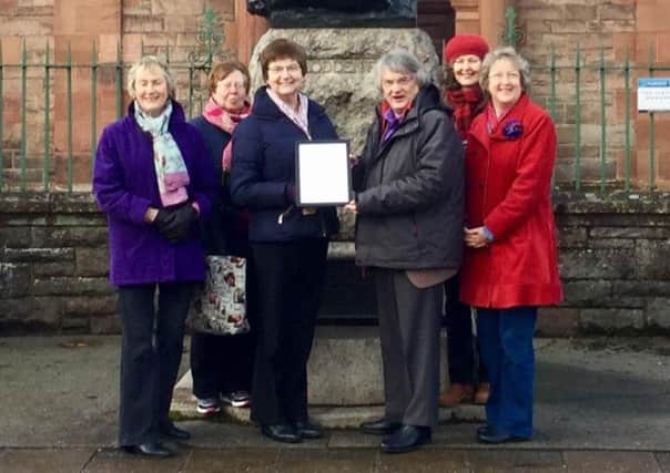 Volunteers, from left, Dorothy Hannah, Fiona Holmes, Margery Inglis, Richard Cowie, Mary Smail and Elaine Monro.