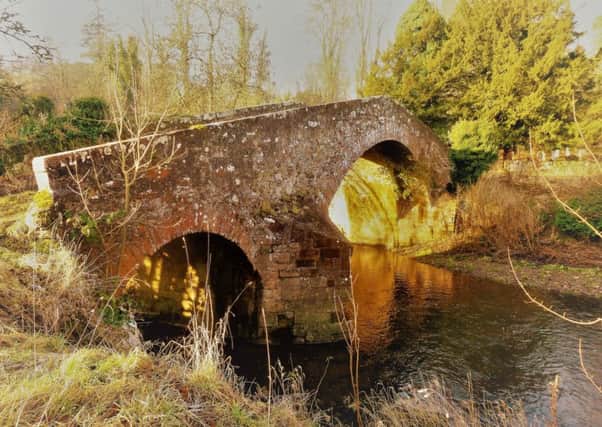the old lint mill bridge at Ancrum.
