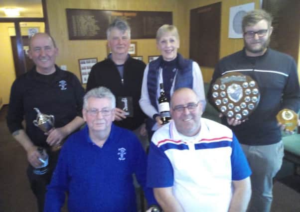 Prizes presented by Earlston Golf Club