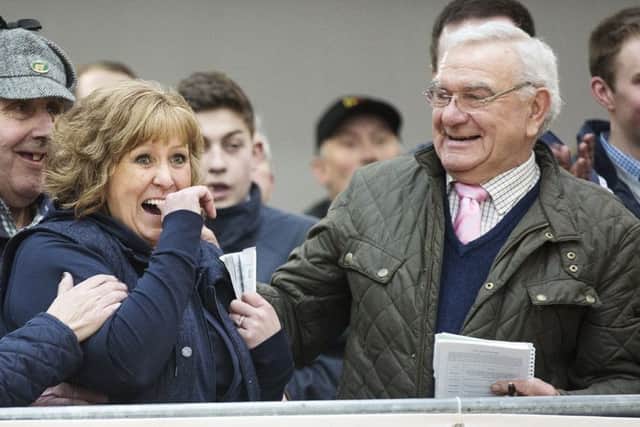 Dave Lucas and his daughter Sian cant hide their delight at the judgess decision.