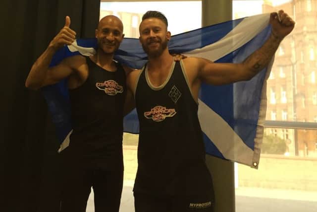 Kelso's Ali Hay and Scottish gymnast Steve Frew reach the finals of Ninja Warrior UK.