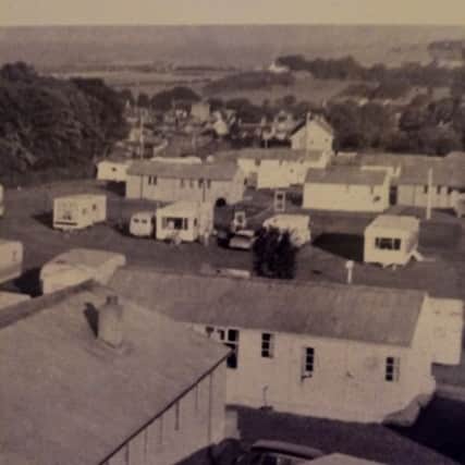 The former RAF camp at Crosslaw was gradually converted into a caravan park in the 1960s