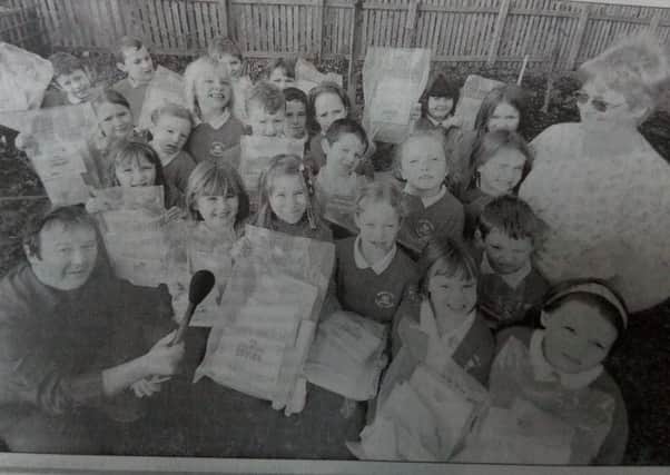 Broomlands Primary School children in 2007.