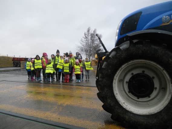 Primary school pupils across the region will be getting a visit from a Royal Highland Education Trust tractor on Thursday.