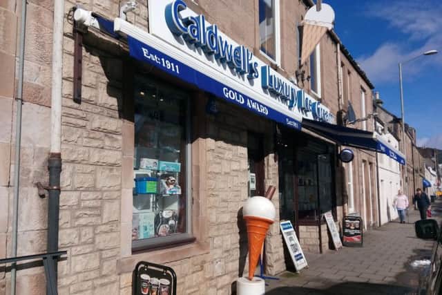 Caldwell's Ice Cream Parlour, Innerleithen.