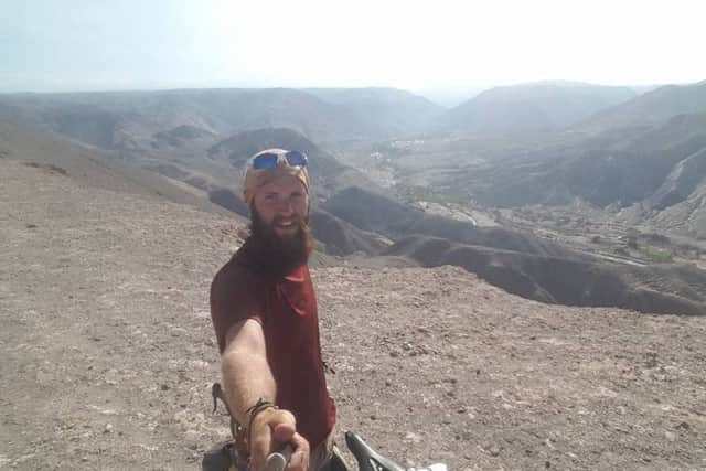 Jonny Wolf's cycling from Chile to Bolivia.