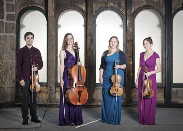 Aurea Quartet, group of musicians based in Manchester,
 Philip Brett  - Violin
Rosemary Attree - Violin
Christine Anderson - Viola
Abby Hayward - Cello