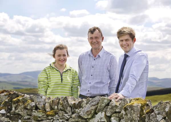 Amy and John Park, with Ed Morris of Buccleuch Estates