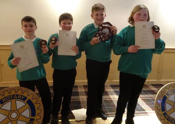 The six Kelso primary schools competed for the towns annual Rotary primary quiz title.
In a closely-fought contest against Broomlands, Ednam, Morebattle, Sprouston and Yetholm, Edenside (pictured) came from behind to win the trophy and a place in the next round of the competition to be held in April.