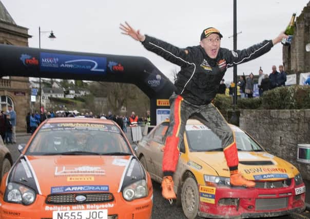 Jock Armstrong wins the Border counties rally BMCB event at Jedburgh (picture by Bill McBurnie)