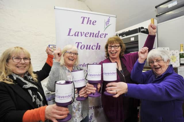 The Lavender Touch charity raises money for cancer patients. Based at Tweedbank they have been awarded Â£10,000 for refurbishing their office. L-r, Brenda Lambert (charity co-ordinator),  Elinor Cornwall (volunteer), Janice Duff (charity support worker) and Dot Herd (volunteer).