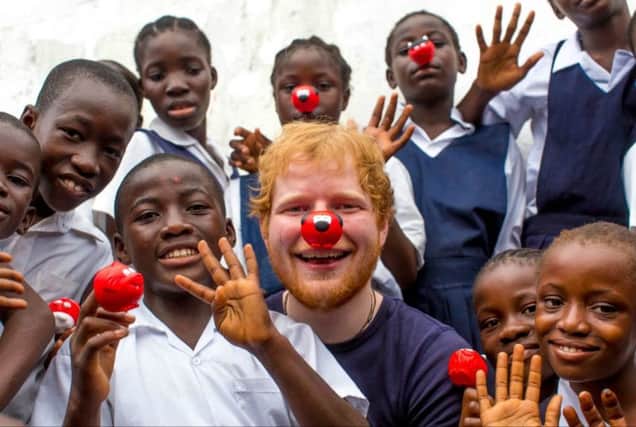 Ed Sheeran is one of the celebrities supporting this year's Comic Relief campaign.