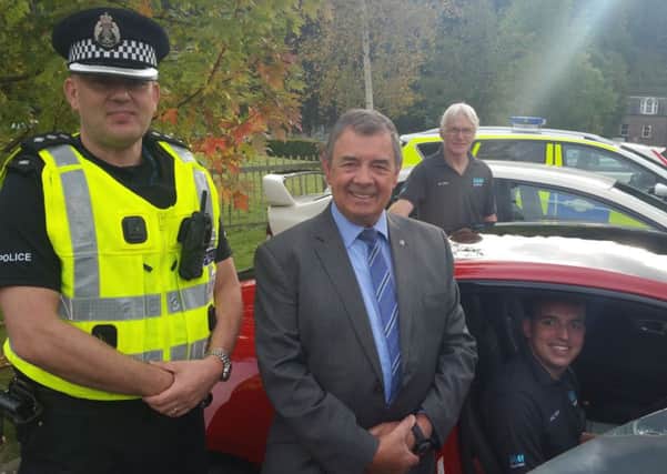 From left: Chief Inspector Andy McLean, John Clelland, Bill Allison and Greg Noble want young drivers to take on the advanced driving course