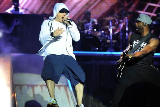 Eminem at 2013's Leeds Festival.