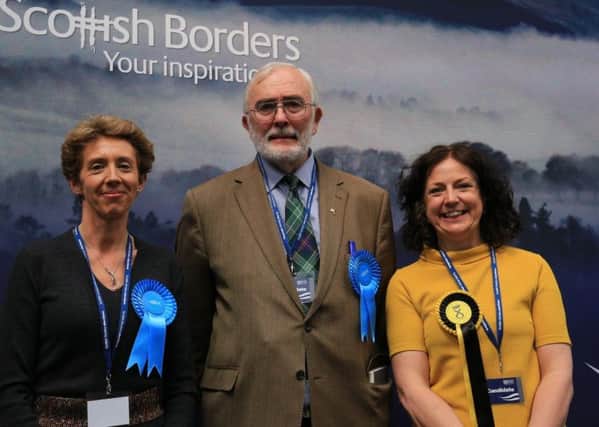 Carol Hamilton, Jim Fullarton and Helen Laing - East Berwickshire Councillors