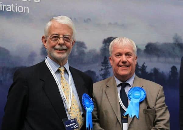 Simon Mountford and Tom Weatherston are leading the Conservatives in their bargaining with independents