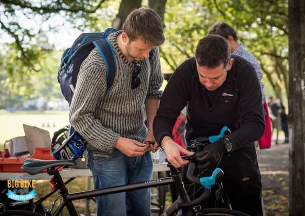 Dr Bike sessions include a bicycle health check and maintenance advice.