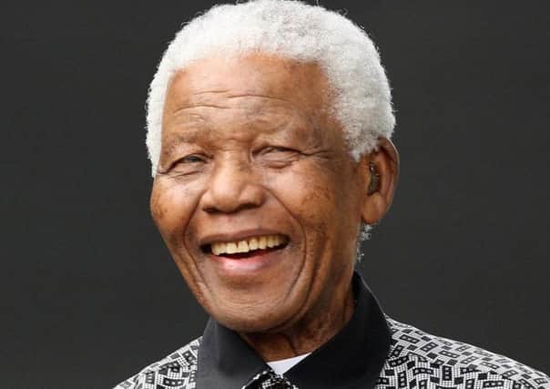 Former South African president Nelson Mandela.