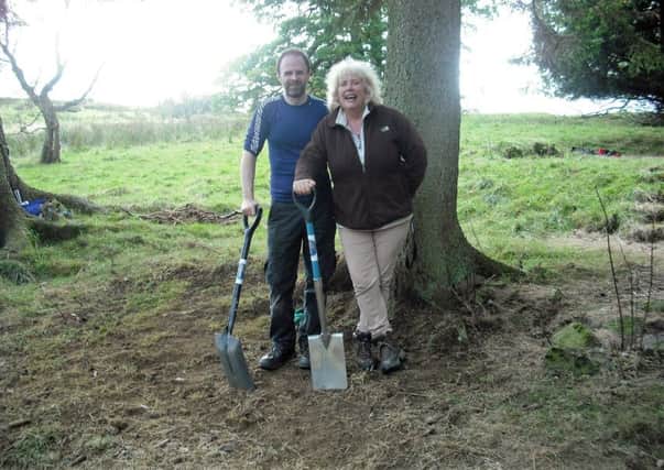 Dianne Swift and Andrew Jepson at Stobs Camp, near Hawick.
