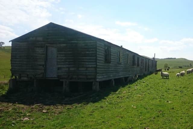 A First World War barrack hut at Stobs Camp.