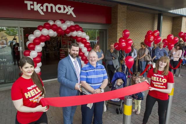 The new TK Maxx store opens in Galashiels.