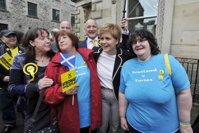 The First Minister Nicola Sturgeon visits Hawick today.