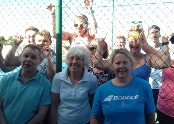 Participants in the fun day at  Kelso Orchard Tennis Club.