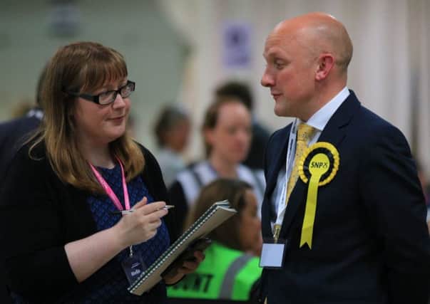 SNP Candidate Calum Kerr looks like losing the seat he has enjoyed for only two years.