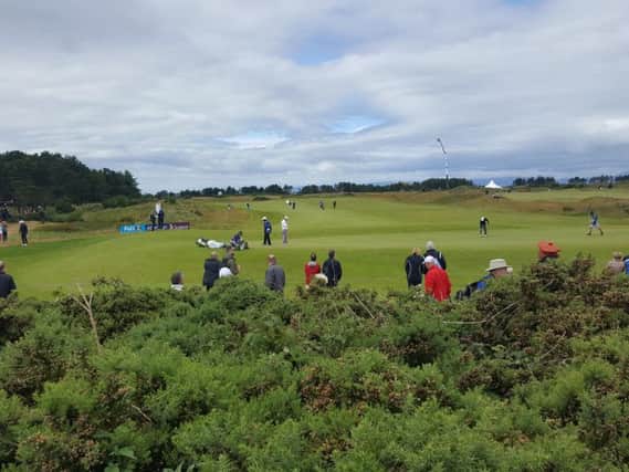 Dundonald Links is playing host to the Scottish Open.