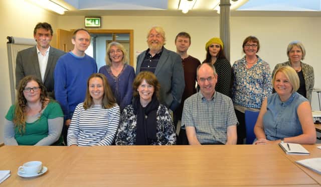 The ten playwrights participating in the workshops run by  Playwright Studio, Scotland.