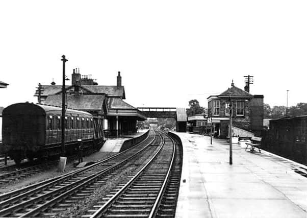 Newtown's railway station prior to its closure in 1969.